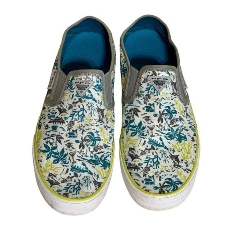 Columbia Boat Shoes Slip Ons Deck Shoes Fishing Boating Boat Summer Tropical